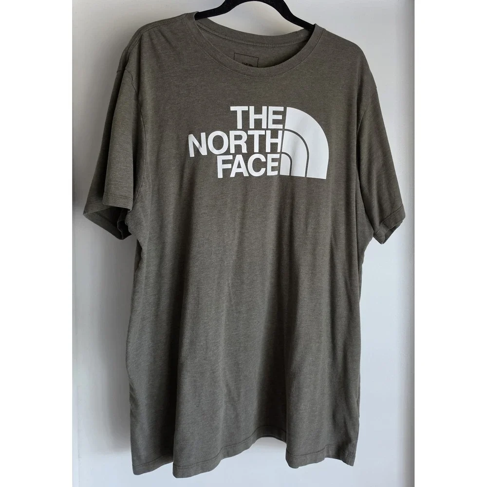 The North Face T-Shirt XXL Olive Green Short Sleeve Casual Crew Neck Tee Top